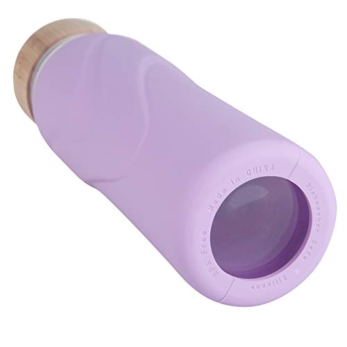 image for Origin - Best WIDEMOUTH BPA-Free Glass Water Bottle With Protective Si