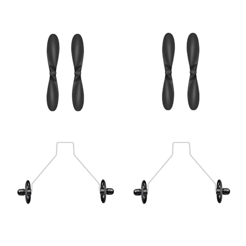 HAWK'S Work Propellers & Wheels for RC Cessna and RC Eagle (2 Pairs)