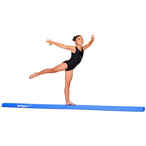 Springee 9ft Balance Beam - Extra Firm - Vinyl Folding Gymnastics Beam
