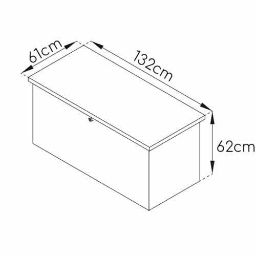 Gardiun Arcana Ii – Cassapanca Metallico, Di 132 X 61 X 62 Cm - 4