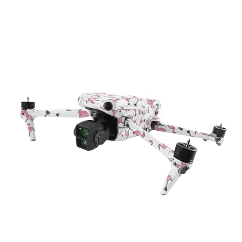 Image of MightySkins Glossy Glitter Skin Compatible with DJI Air 3 - Cool Flamingo | Protective, Durable High-Gloss Glitter Finish | Easy to Apply