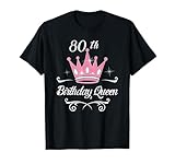 Birthday Queen Awesome Gift T-Shirt Girls Women