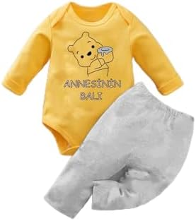 bebekpare Bebek Zıbın Takım 2li Sarı-Gri Annesinin Balı%100 Pamuk renkli 12-18 AY