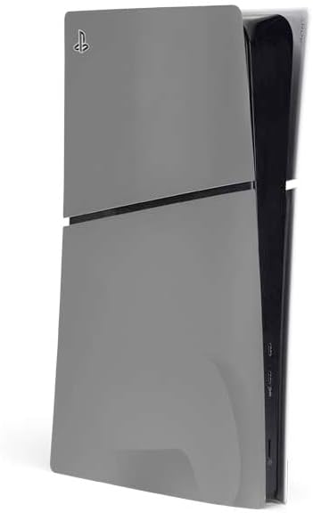Skinit Decal Gaming Skin Compatible with PS5 Slim Digital Edition Console - Gray Design