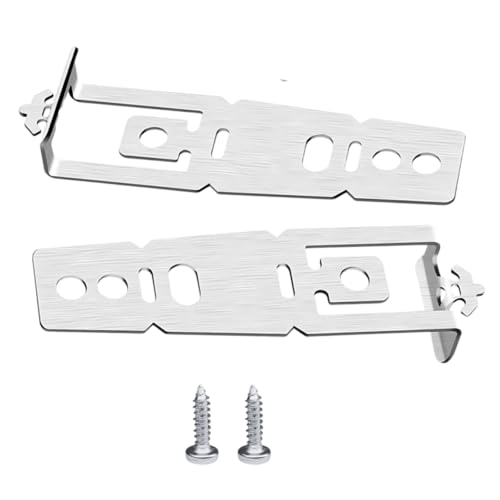 2-Pack WD01X27759 Dishwasher Mounting Bracket Compatible with GE Dishwashers Stainless Steel Bracket with Screws Dishwasher Accessories for Countertop & Cabinet Installation