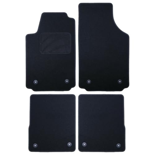 Tapis sur mesure Audi A2 1999-2005 finition haut de gamme moquette dense noire
