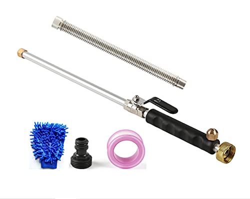 Maimai High Pressure Power Washer for Garden Hydro Jet Power Washer Washer Jet Gun Outdoor Glass Window Sprayer Cleaning Tool Outdoor Window Washing Car Washer Spray Nozzle (Black)