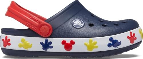 Crocs Kids' Mickey Mouse Light Up Clog | Disney Light Up Shoes, Navy/White, 6 Toddler | Image 4