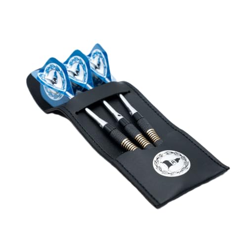 Arminia Bielefeld Dartpfeile 3er Set Steeldart Offizielles Fan Dart Set mit Metallspitze | Präzise Dart Pfeile für Dartboard | Fußball Fanartikel Geschenk
