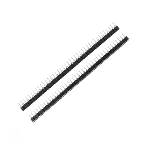 100PCS 2.54mm Pin Header Female Single Row 40 Pin 2.54mm Round Pin Connector 1x40 TSIOHKBS