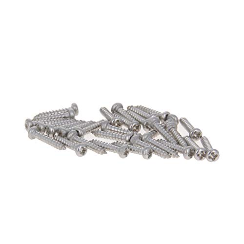 MroMax M2x10 Self Tapping Screws Phillips Pan Head Screw, Full Thread, Phillips Drive, 316 Stainless Steel Fasteners - Image 2