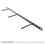 1pc Floating Shelf Bracket Heavy Duty,Decorative Floating Shelf Hardware Hidden Black Metal Fireplace Mantel Brackets (34