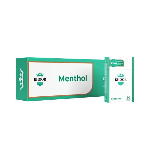 KHOOR Herbal Cigarette Menthol Carton, 1 Carton (10 Packs)