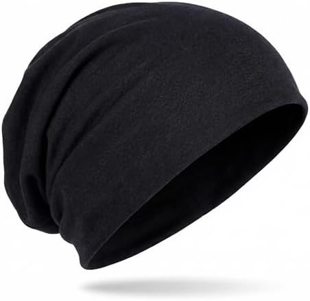 Hatstar Wende-Beanie für Damen & Herren, einfarbig oder zweifarbig, Outdoor Slouch Beanie, Fahrradmütze aus Baumwoll-Mix, One Size, atmungsaktive Laufmütze, Bequeme Übergangsmütze