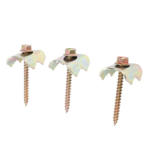 100Pcs Fence Nails 4.9cm Compact Easy Installation Steel Wire Fencing Nails Screws for Field Garden Farm