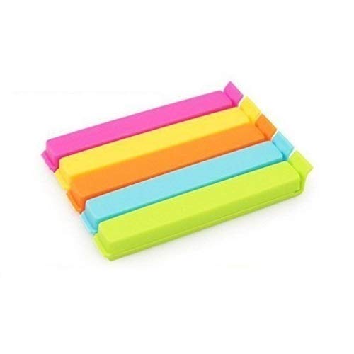 Premsons® Plastic Seal Clips - Sealing Bag Chip Clips for Storage, Kitchen & Home - Snack, Coffee, Potato Chip, Food, Packages - Keeps Fresh for Longer - Airtight, Washable - Set of 12