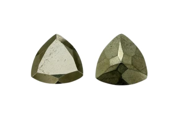 Pirita natural certificada GGTL gema geométrica de colección
