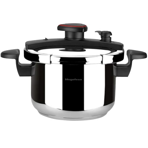 Magefesa Astra - Olla Express Rápida de 4 L, Acero Inoxidable 18/10, Ahorro Energético, Cierre Cómodo y Fácil, Cocina Sana, Apta para Inducción Magefesa Astra - Olla Express Rápida de 4 L, Acero Inoxidable 18/10, Ahorro Energético, Cierre Cómodo y Fácil, Cocina Sana, Apta para Inducción