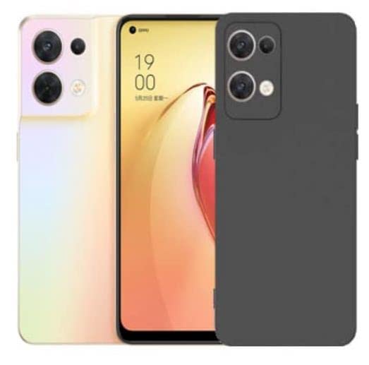 Image of BlazeTech for [ Oppo Reno 8 5G / Reno8 5G ] Liquid Silicone Back Case Cover Flexible |Inner Lining| with Camera Protection Back Cover for [ Oppo Reno 8 5G / Reno8 5G ] - Black