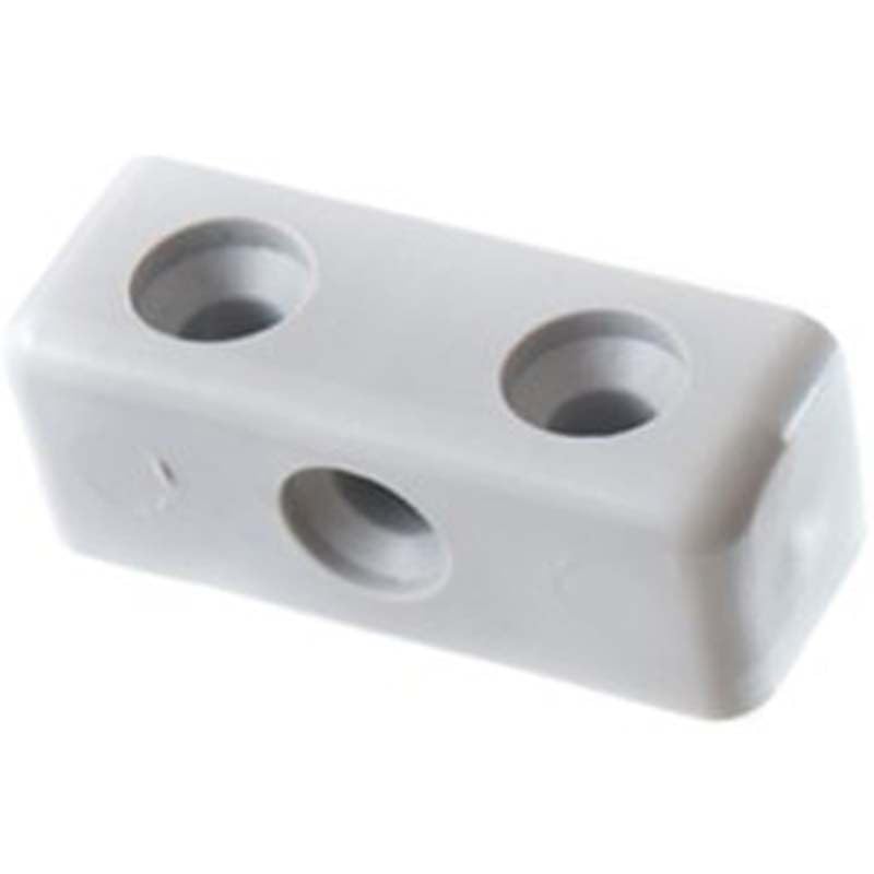 Furniture Cabinet KD Knockdown Fitting Fixing Connectors Modesty Block in 5 Clrs (White, 25 Blocks)