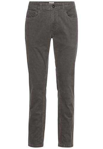 camel active Herren Regular Fit 5-Pocket Cordhose Steingrau, menswear-36/30