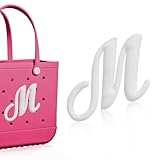 Letter M Charm for Bogg Bag, Initial Lettering Accessories for Bogg Bag Original All Models, A-Z Alphabet Decoration Charm use for Simply Southern Totes, Insert Decorative for Handbag Beach Tote Bags