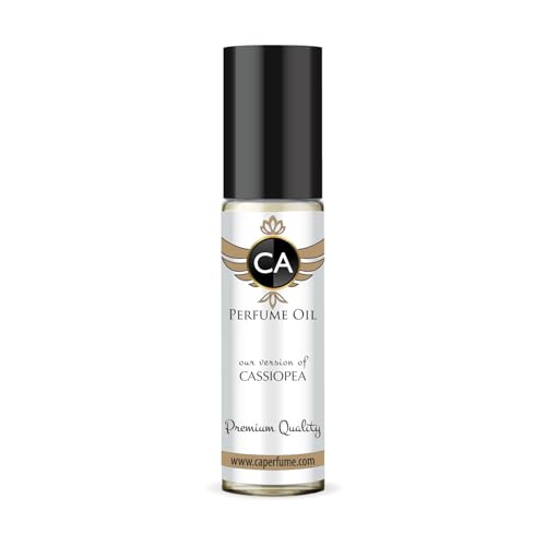 CA Perfume Impression of Cassiopea Unisex Fragrance Oil Chypre Floral Scent Long Lasting Perfumes for Women &amp; Men Travel Size TSA Ready Mini Parfum Body Oil Roll-on 0.33 Fl Oz 10ml