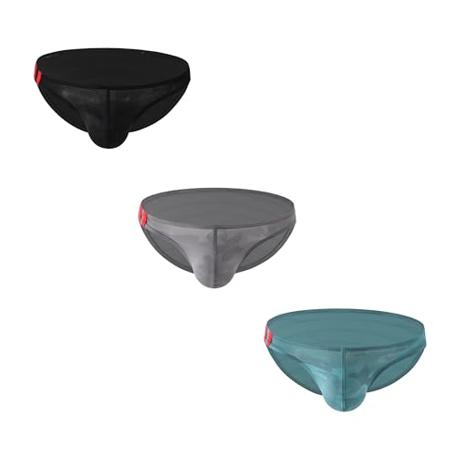 Men's Spandex Low Rise Printed Bikini Slim Fit Briefs Underwear4