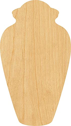 Urn Laser Cut Out Wood Shape Craft Supply Thickness: 1/8 Inch Size:3