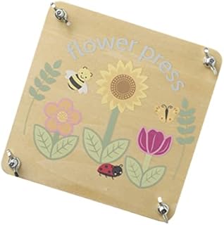 Wooden Flower Press for Children, Nature Gifts for Kids  Flower Pressing Kit, Dried Pressed Flowers, Toddler Crafts  Educational Craft Kits for Kids Age 3-8, Kids Gardening Set by Orange Tree Toys