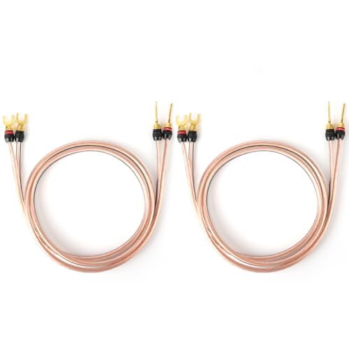 Câbles de haut-parleur 12 AWG fil cuivre sans oxygène 5N OFC M-JP12 fiches broches or
