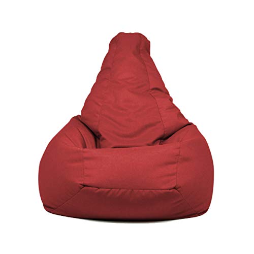 Pouf Poltrona Sacco Rosso âœ… Misure e Peso Taglia M: H: 70 cm / H Seduta: 30 cm / Diametro Base: 55 cm / Peso: 2,50 kg
