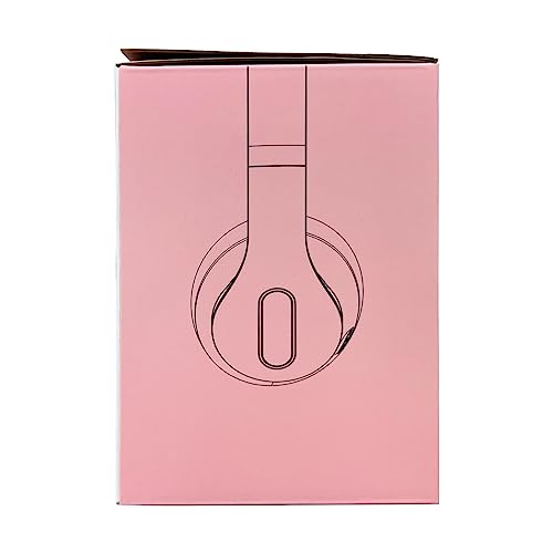 Glynzak Auriculares Inalambricos Bluetooth Rosa Diadema V5.3 Bluetooth 6EQ Modos 65H Tiempo de Reproducción HiFi Estéreo con Micrófono Plegable Auriculares Inalámbricos para Deportivos/PC/TV/iPhone