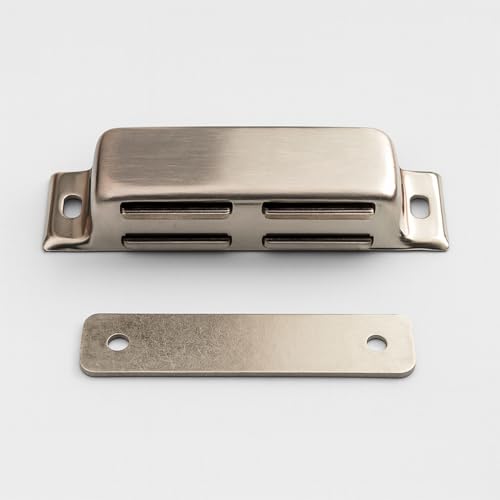 8,5 cm Paslanmaz Metal Mıknatıslı Çıt Çıt Kapak Tutucu Dolap Çekmece Kapatma Mekanizması