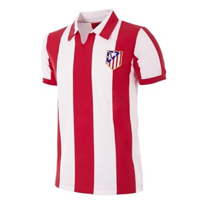 Copa Football - Camiseta de Fútbol - Hombre - Atletico Madrid 1970/71 - Retro - Manga Corta - Rojo/Blanco - 100% algodón - Talla M | Ya disponible en tu tienda friki favorita! En mundofriki.es!