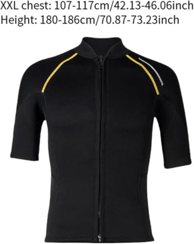 Camiseta de neopreno para hombre Duiaynke para buceo y deportes acuáticos, con cierre frontal, 1.5mm miniatura 5
