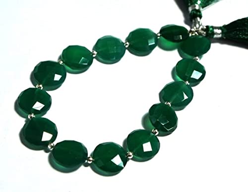 Green Onyx facetté 12mm résorber le manque d'éclat de vos colliers DIY