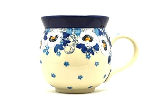 Taza de cerámica artesanal Polish Pottery 11 oz miniatura 1
