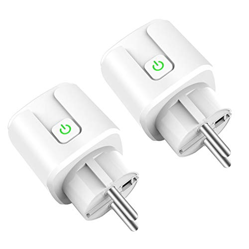 YHLVE Smart Plug, Mini enchufe WiFi hembra inalámbrico compatible con Siri, Alexa, Google Home, Smart Socket con función de temporizador para el mando a distancia, no requiere hub Cover