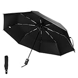 Auvent extensible : profitez d'une couverture étendue avec le grand auvent du parapluie, qui offre une protection complète contre la pluie et le soleil, parapluie rétractable, parapluie portable coupe-vent solide