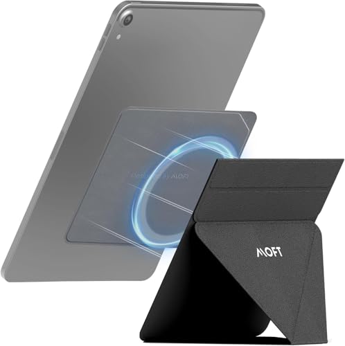 Image of MOFT Snap Tablet Stand, Compatible for iPad mini 6 /5 /4 /3 /2 /1 and 7.9 inch-9.7 inch Tablets,Adjustable, Foldable, Portable, Swith-Friendly with The Magic Keyboard and More, Jet Black