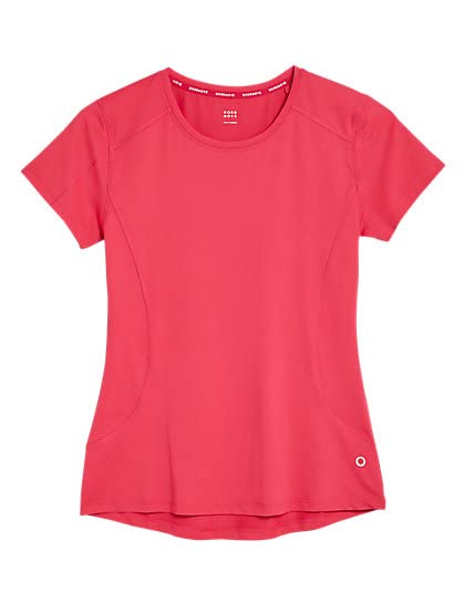 Image of Marks & Spencer Womens Regular Top (T51 5121 Raspberry 8)