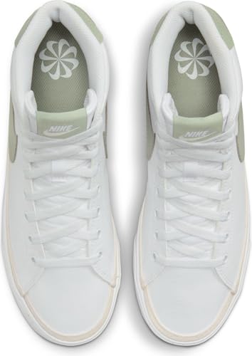 Nike Nike Court Legacy Mid Next Nature Women's Shoes (FV6036-101, White/Phantom/Jade Horizon) Size 8.5
