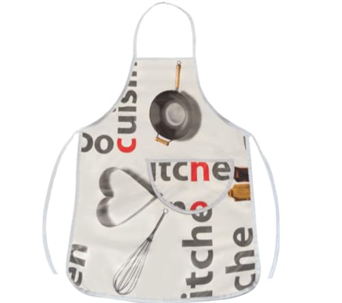 Kit 3 Avental De Cozinha Estampado Aventais Impermeável Forrado Com Bolso Fácil de Limpar design Est