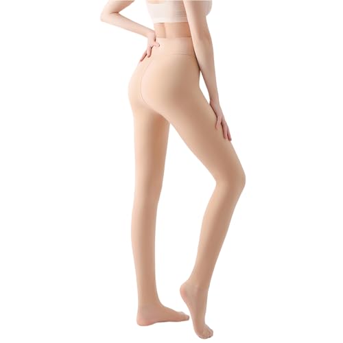 Collants d'hiver en polaire effet peau brillante pour rester chic en jupe