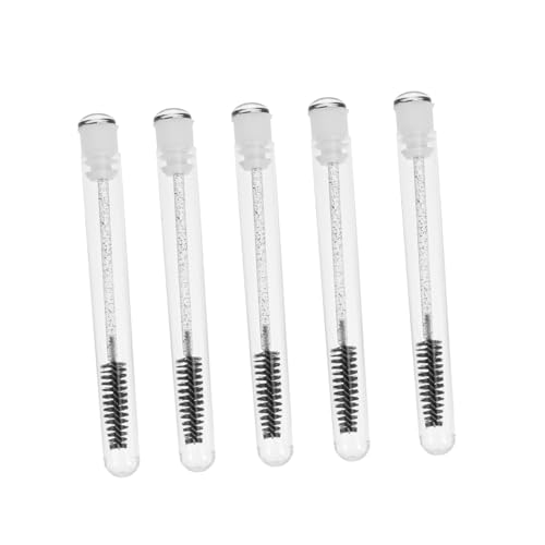 VICASKY Crystal Wand Eyelash Brush Set 15pcs Easy to Use Sturdy Nylon Spiral Tip for Lash Separation Extensions Random Color