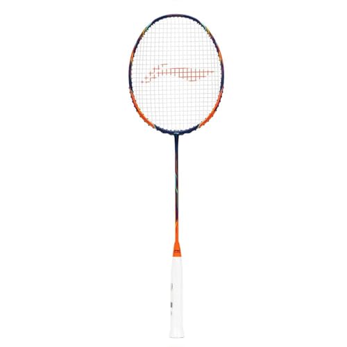 Image of Li-Ning Tectonic 6 Badminton Racket - Orange /Black | High-Speed Power & Precision for Competitive Players (5UG6)