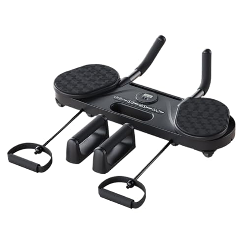 Pilates Board - Pilates Reformer | AB Board | Liegestütze mit abnehmbarem Grundrad Ganzkörper -Trainingsausrüstung für Männer Fitnessmaschine für Kerntraining