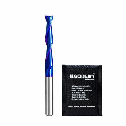 1/4" CNC Router Bit Upcut Spiral Flat End Mill Wood MDF