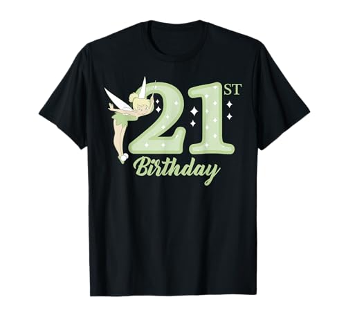 T-shirt Tinkerbell Disney Peter Pan 21st Birthday portrait fée clochette